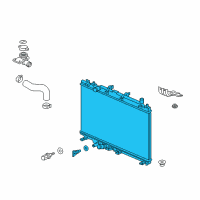 OEM Honda HR-V Radiator Complete Diagram - 19010-51B-H51