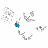 OEM 2019 Hyundai Tucson Body & Switch Assembly-Steering & IGNTION Diagram - 81910-D3210