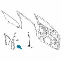 OEM 2022 Ford Ranger Window Motor Diagram - 6CPZ-9923395-A