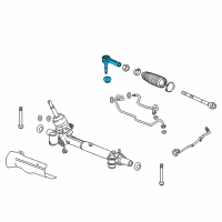 OEM 2014 Cadillac XTS Outer Tie Rod Diagram - 13272000