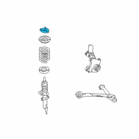 OEM Mercury Monterey Upper Mount Diagram - 3F2Z-18183-AA