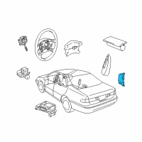 OEM 1998 Toyota Camry Side Sensor Diagram - 89860-33030