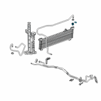 OEM Cadillac Inlet Tube Connector Diagram - 19129762