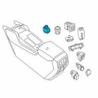 OEM 2018 Nissan Pathfinder Switch-A/C Diagram - 25170-1LA1D