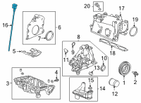 OEM Acura DIPSTICK, OIL Diagram - 15650-6S9-A00