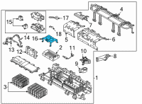 OEM 2020 Hyundai Sonata Battery Carriers Diagram - 37554L5000