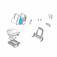 OEM Mercury Milan Seat Back Heater Diagram - AN7Z-14D696-A