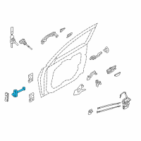 OEM 2016 Hyundai Azera Checker Assembly-Front Door, LH Diagram - 79380-3V000