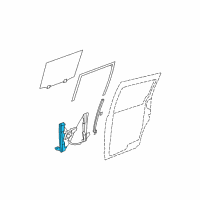 OEM 2013 Chrysler Town & Country Sliding Door Window Regulator Diagram - 68030719AA