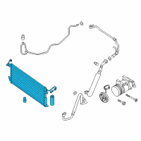 OEM Nissan Titan Condenser & Liquid Tank Assy Diagram - 92100-EZ30A