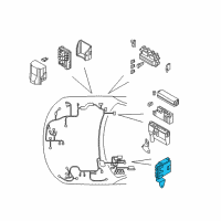 OEM 2003 Infiniti FX35 Body Control Module Controller Assembly Diagram - 284B1-CG301