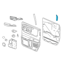 OEM 2013 GMC Savana 2500 Front Molding Diagram - 84682290