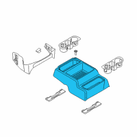 OEM 2020 Ford F-250 Super Duty Floor Console Diagram - HC3Z-25045A36-AA