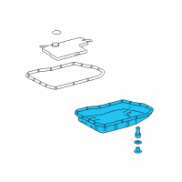 OEM Lexus ES350 Pan Sub-Assy, Automatic Transaxle Oil Diagram - 35106-07010