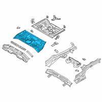 OEM 2020 Hyundai Veloster Panel Assembly-Rear Floor, Front Diagram - 65511-J3000