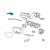 OEM 2018 Cadillac XTS Turn Signal Lamp Diagram - 22839642