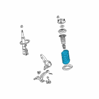 OEM 2010 Toyota Highlander Coil Spring Diagram - 48131-48620