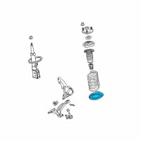 OEM 2015 Lexus RX350 Insulator, Front Coil Spring Diagram - 48158-0E040