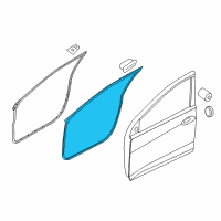 OEM 2013 Hyundai Elantra Weatherstrip Assembly-Front Door Side LH Diagram - 82130-3Y000