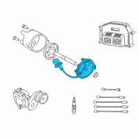 OEM 1998 Jeep Grand Cherokee Plate-Distributor Diagram - 56041030