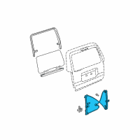 OEM 2008 Toyota 4Runner Regulator Diagram - 69807-35020