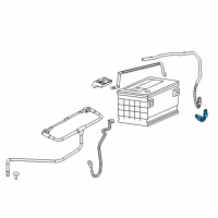 OEM 2003 Saturn Ion Cable Asm, Battery Negative(Underhood/Engine Ground To Frame) Diagram - 10376389