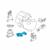 OEM 2015 Honda CR-Z Bracket, Transmission Mounting (Mt) Diagram - 50650-SZT-003