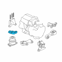 OEM 2013 Honda CR-Z Bracket, Engine Side Mounting Diagram - 50620-SZT-003