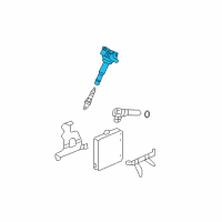 OEM 2008 Honda Fit Coil Assembly Plug To Diagram - 30520-PWC-S01