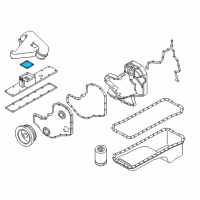 OEM 1996 Dodge Ram 3500 Gasket-Air Intake Connector Diagram - 5086721AB