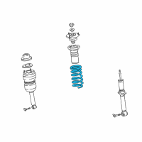 OEM Lexus Spring, Coil, Front Diagram - 48131-50170