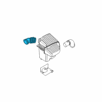 OEM 2004 Chrysler PT Cruiser Air Cleaner Hose Diagram - 4891406AD