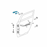 OEM 2004 Chrysler Pacifica Handle-Exterior Door Diagram - TY24ABEAD