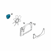 OEM Infiniti FX45 Coupling Assy-Fan Diagram - 21082-6P00A