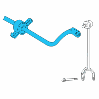 OEM 2014 Lexus LS600h Bar, Stabilizer, Rear Diagram - 48805-50020