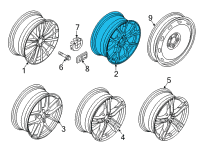 OEM 2020 BMW 228i xDrive Gran Coupe DISK WHEEL, LIGHT ALLOY, IN Diagram - 36-11-8-092-355