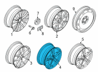 OEM 2022 BMW 228i xDrive Gran Coupe DISC WHEEL LIGHT ALLOY CERIU Diagram - 36-11-8-053-524