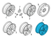 OEM BMW M235i xDrive Gran Coupe DISK WHEEL, LIGHT ALLOY, IN Diagram - 36-11-8-092-352