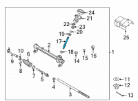 OEM 2022 Hyundai Santa Cruz PINION ASSY-STEERING GEAR BOX Diagram - 56512-K5000