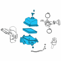 OEM Toyota Highlander Air Cleaner Assembly Diagram - 17700-0P240