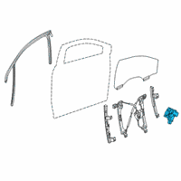 OEM 2020 Cadillac XT6 Window Motor Diagram - 84641547