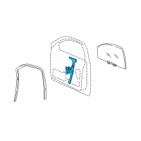 OEM 2002 Jeep Liberty Front Door Window Regulator Diagram - 68059645AA