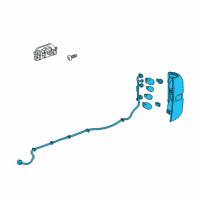 OEM 2017 GMC Sierra 1500 Lamp, Rear Stop Diagram - 84288724