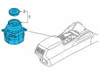 OEM 2021 Kia Sorento Lever Complete-ECU Diagram - 467W0P4000