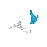 OEM 2009 Chevrolet Aveo5 Knuckle Diagram - 96870491