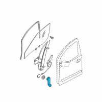 OEM Nissan Frontier Handle Assy-Door Window Regulator Diagram - 80760-EA002