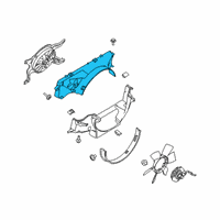 OEM Ford Upper Shroud Diagram - JL3Z-8146-C