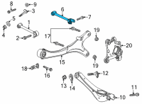 OEM 2022 Chevrolet Tahoe Lateral Link Diagram - 84184368
