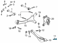 OEM 2021 Chevrolet Suburban Lower Control Arm Outer Bolt Diagram - 11603090