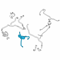 OEM 2018 BMW i3 Coolant Line With Thermostat Diagram - 11-53-8-531-198